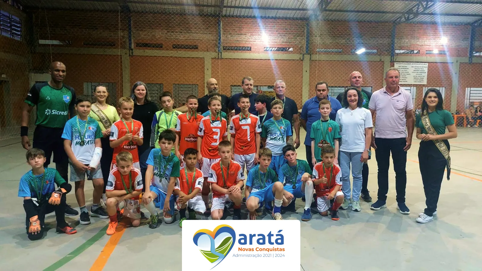 Alunos da Escolinha de Futebol participam de amistoso em São José do Maratá