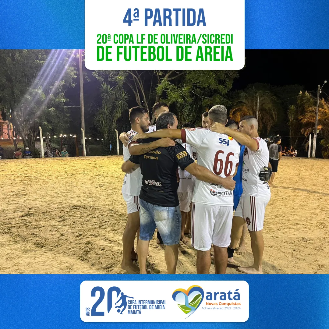 Confira algumas fotos da última rodada da 20ª Copa LF de Oliveira/Sicredi de Futebol de Areia 