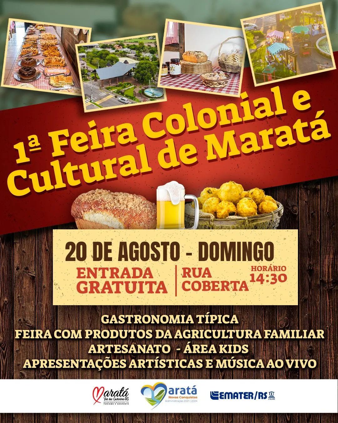 Junte-se a nós na 1° Feira Colonial e Cultural de Maratá! 